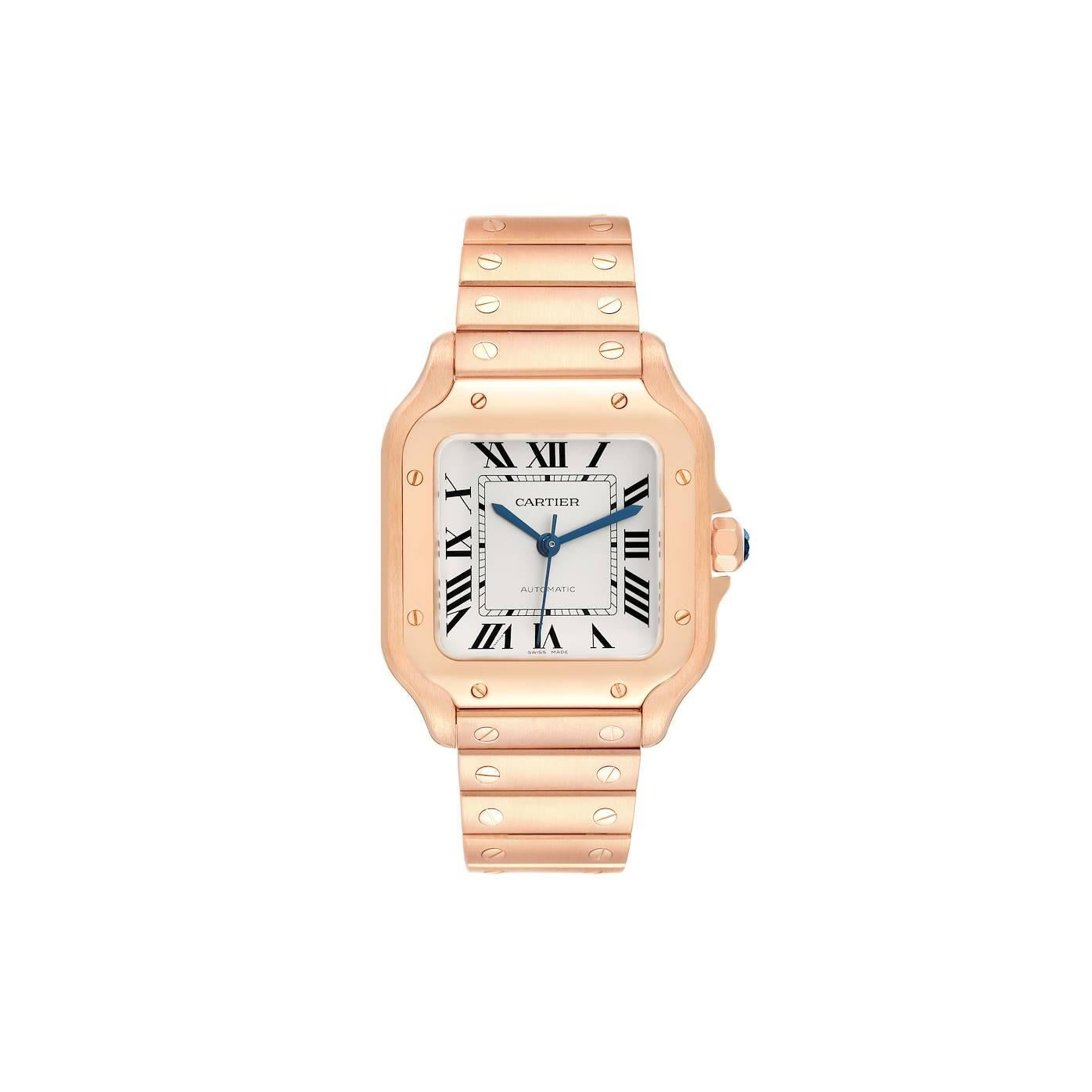 Ca*t*er santos rose gold midsize watch wgsa0008